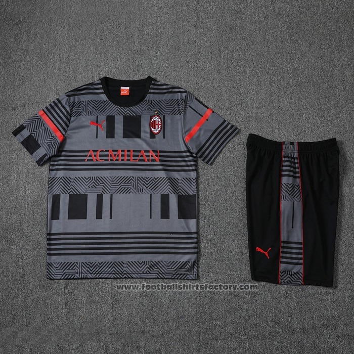 Tracksuit AC Milan Short Sleeve 2022-2023 Grey - Shorts